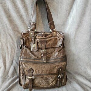 L.A.M.B. by Gwen Stefani Lamb Leather Tote Satchel Carry On  Travel Luxury #571